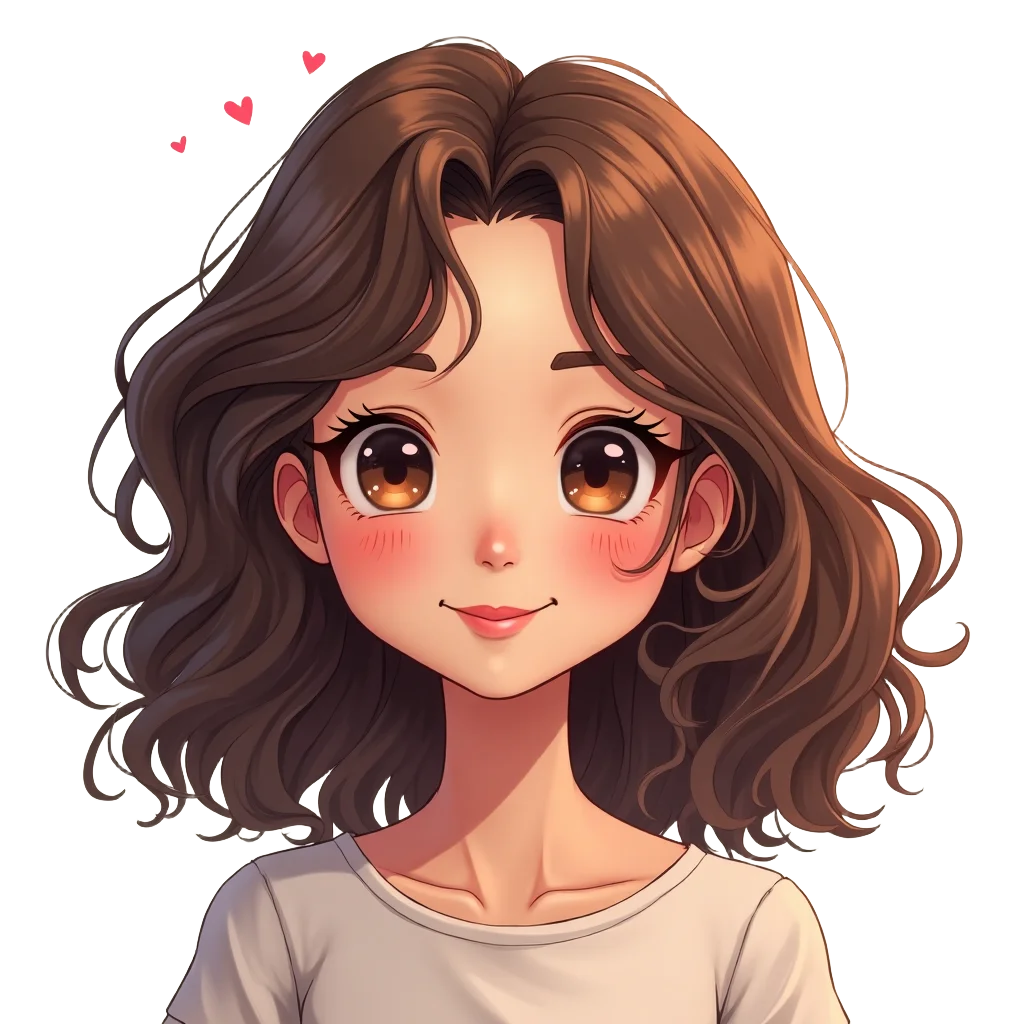 Cute Anime Girl Portrait